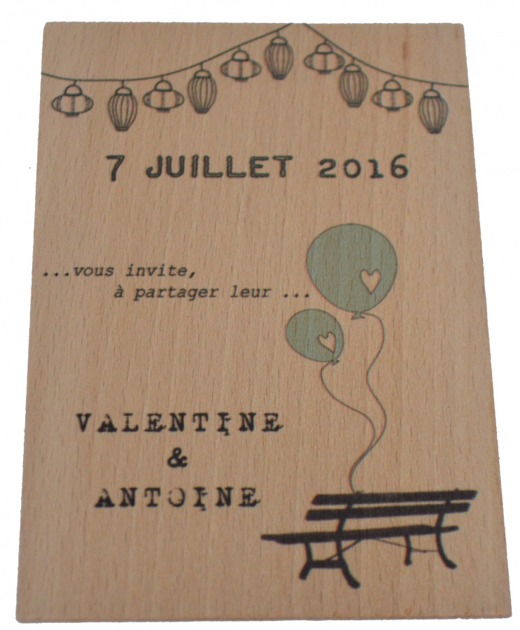 carte invitation mariage...festive