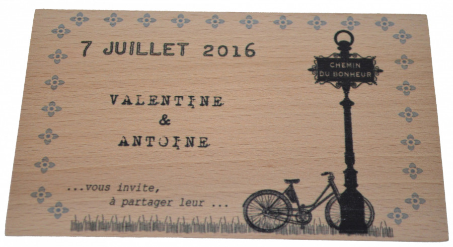 carte invitation mariage...rétro